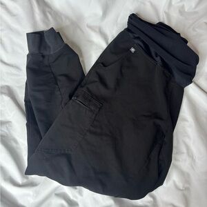 Figs Black Track Pants